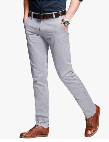 Green Shirt With gray pants