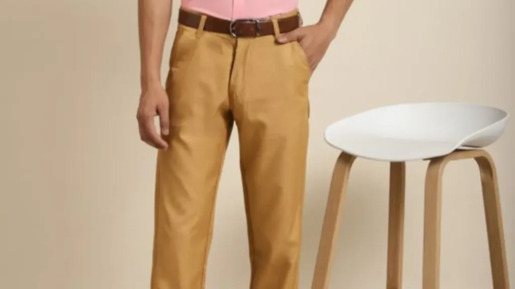 Beige Khakis for matching pant for Pink Shirt